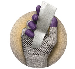 EXTRA LARGE PURPLE SIZE 10 CUT GLOVE12PR/CS G60 97433CT
