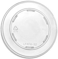 LFRFA-32 Clear FLAT LID NO HOF/FOOD CONT 500/CS NO HOLE