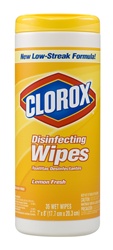 01594 CLOROX LEMON SCENT WIPES12/CS 35WIPES