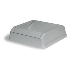 1702 GRAY SQUARE LID 4/CSDROP-SHOT