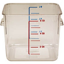 6306 6QT Clear SQUARE CONTAINER0